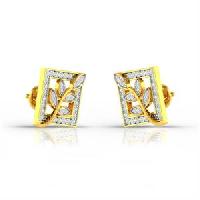 Fleur Diamond Gold Earrings