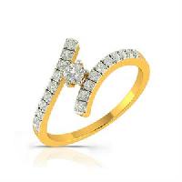Glitter Grass Diamond Gold Ring