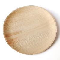 round type areca leaf plates