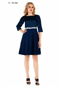 D-74 Tesla Blue Ladies Dress