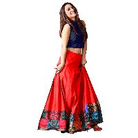 L-17 Udan Red Lehenga