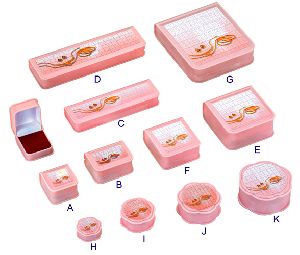 Pinkish Plastic Jewellery Boxes