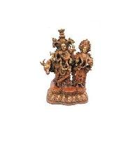 Lord Radha Krishna Brass Statue