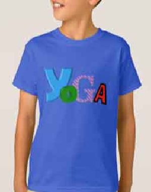 Boys Round Neck Yoga T-Shirts
