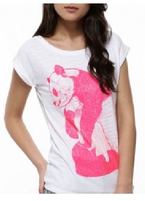 Ladies Printed Half Sleeve Round Neck T-Shirts