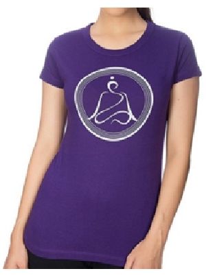Ladies Round Neck Yoga T-Shirts