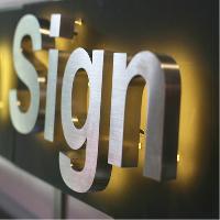led metal signs boards