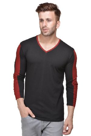 Mens Full Sleeve V Neck T-Shirts