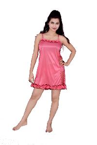 Side Lace Pink Nighty