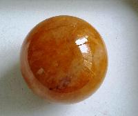 Golden Quartz Sphere