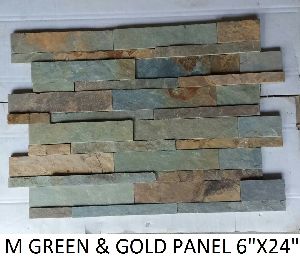 6X24 M Green And Gold Wall Cladding Panel