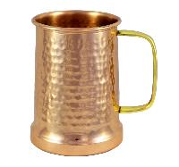 Copper  mug with brass handle