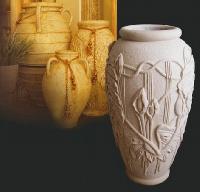 Decorative Hand Carved Unique Flowerpot