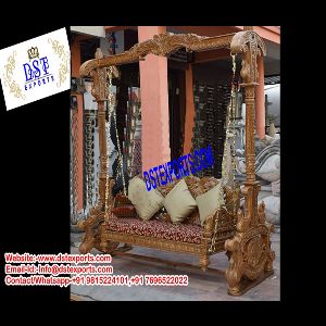 Royal Indian Wooden Carved Swing