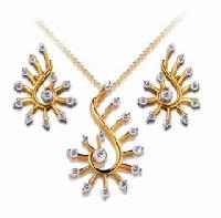 Gold Plated Pendant Set
