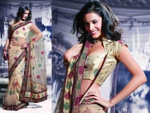 Designer Saree Item Code : 12076