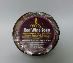 Red wine soap