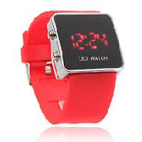 Men Red Led Watch