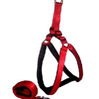 Paws For A Cause High Quality Nylon With Black Padding Dog Harness 1.25 Inch Red