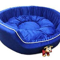  Face Blue Dog Round Bed