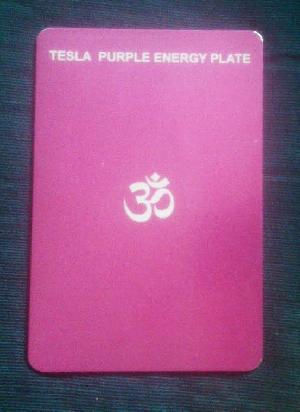Tesla Purple Energy Healing Plates