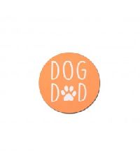 HUFT Dog Dad Fridge Magnet - Orange