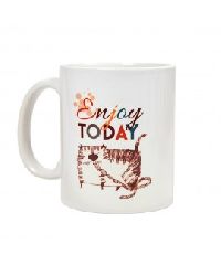 HUFT Enjoy Today Cat Mug