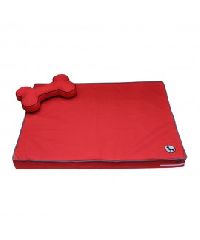 HUFT Orthopedic Dog Bed with Cushion - Red