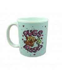 HUFT Pugs Kisses Coffee Mug