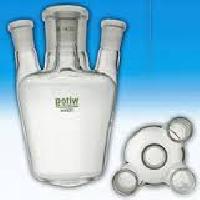 CONICAL BOTTOM FLASK EUROPEAN STYLE FOUR NECK