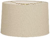 Chambray Fabric Cylinder Lamp Shade for Table Lamp in E - 27