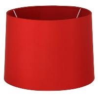 Nice Red Colour Satan Fabric Drum Lamp Shade for Table Lamp