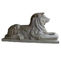 Fiberglass Lion Sculpture
