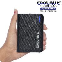 COOLNUT CMPBNC-35 Power Bank 10000mAh Black Dual USB Port, Portable Charger Power Banks