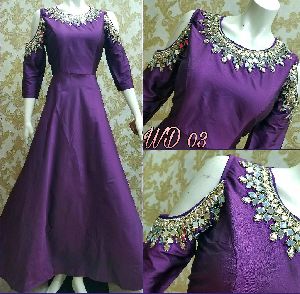 DESIGNER SILK GOWNS PC-03