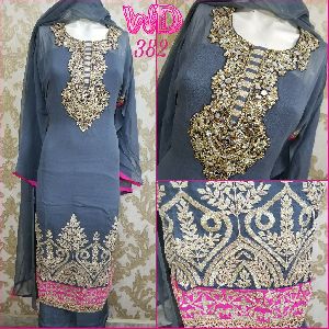 GEORGETTE PARTY SUITS W-382