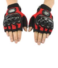 Bike Motorcycle Cycle Riding Cut Half Finger Gloves
