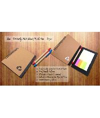B-50 Eco notebook with pen and sticky pads