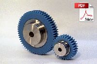 Plastic Spur Gears with Stainless Steel Core