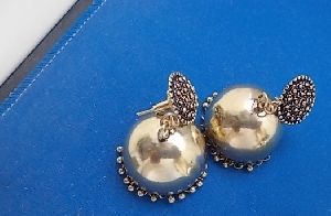 german silver earrings jhumkas