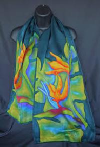 hand painted silk scarves