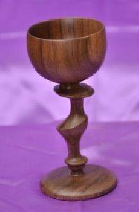 Indian Teakwood multi axis wooden goblet