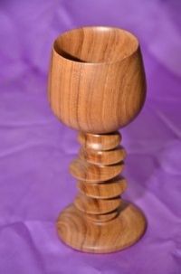 Off Axis Wood Goblet