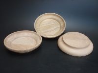 Wooden bowl plates