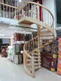 Wooden Spiral Stairs
