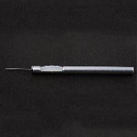 Backflush flute needle with silicon tip cannula