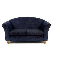 Dark Blue Two Seater Sofa