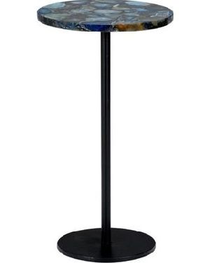 SSF11011 Iron & Agate Stone Side Table