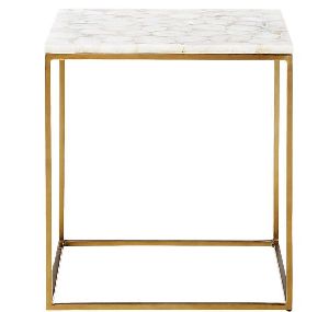 SSF1102 Iron & Agate Stone Side Table