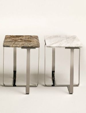 SSF3302 Iron & Marble Stone Side Table